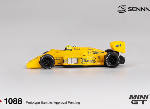 Load image into Gallery viewer, (Pre-order) MINI GT #1088 Lotus 99T 12 Ayrton Senna 1987 Monaco GrandPrix Winner
