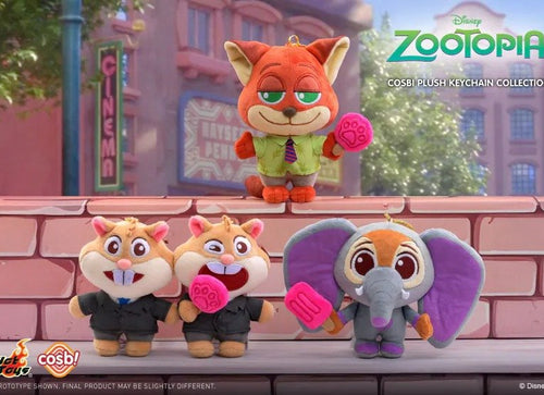 Load image into Gallery viewer, Hot Toys Disney Zootopia 2 Series Cosbi Plush Keychain Collection Set of 6
