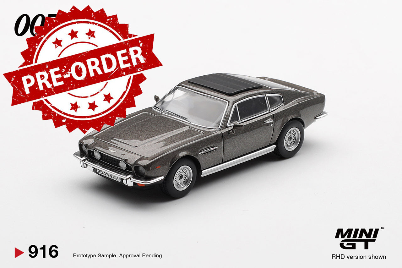 (Pre-order) Mini GT #916 Aston Martin V8 Vantage The Living Daylights Weapon Off