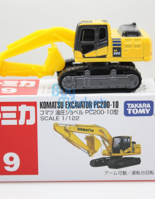 Load image into Gallery viewer, Takara Tomy Tomica #9 Komatsu Excavator PC200-10 1/122 Diecast Toy Car Japan
