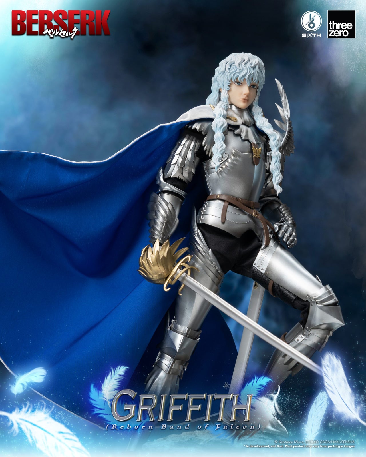 ThreeZero 1:6 BERSERK Griffith (Reborn Band of Falcon) Action Figure