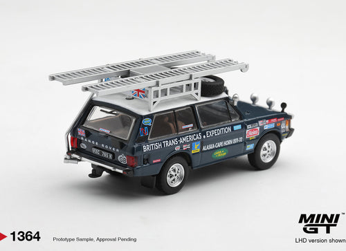 Load image into Gallery viewer, (Pre-order) Mini GT #1364 Range Rover 1971 British Trans-Americas Expedition LHD
