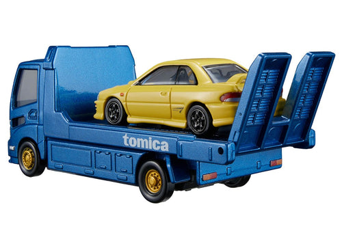 Load image into Gallery viewer, Takara Tomy Tomica Die-cast Car Transporter Subaru Impreza WRX Type R STi Ver.
