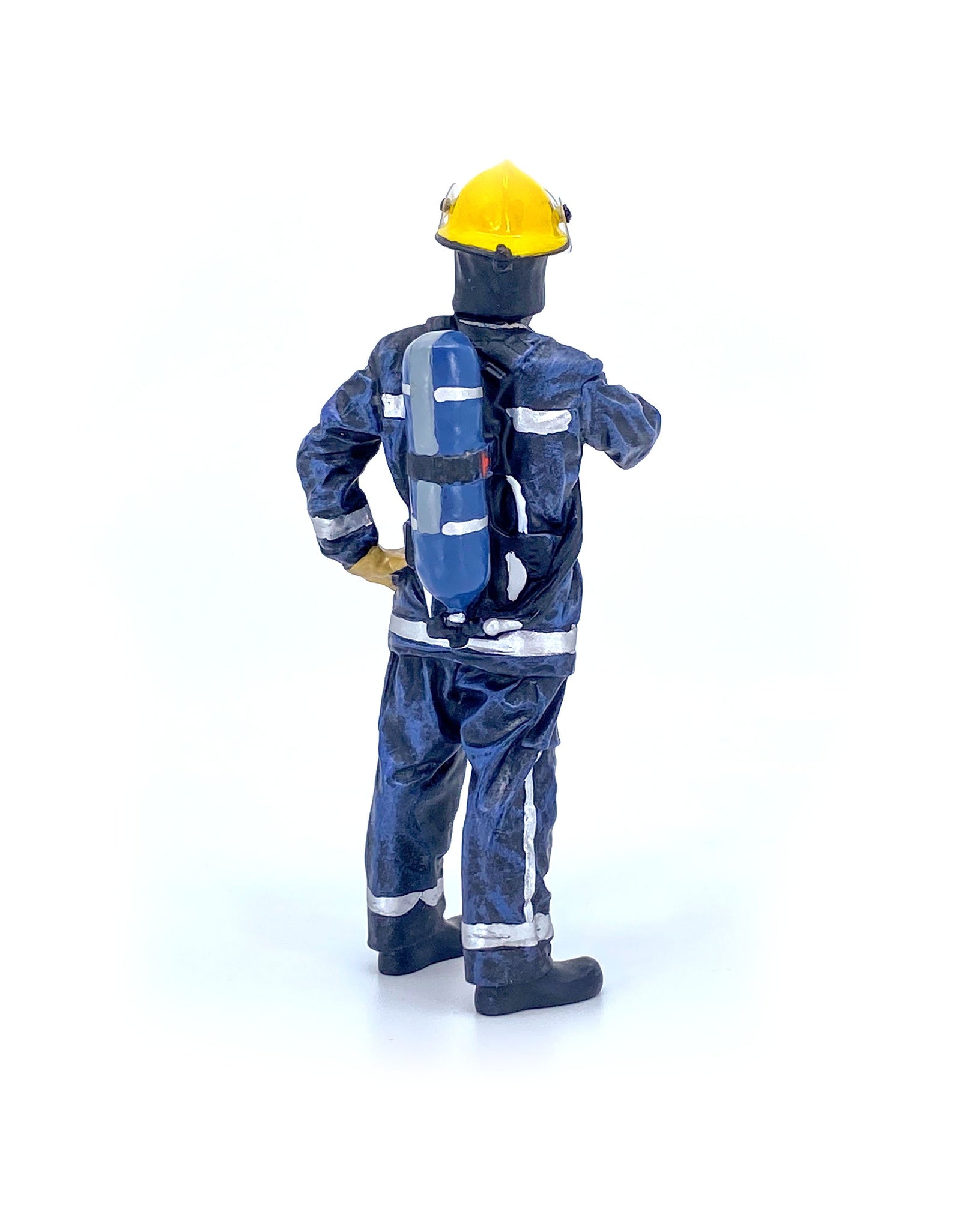 TINY City HK Scale 1/18 Figure #23 1990?s Fireman Resin Mini Model Figure