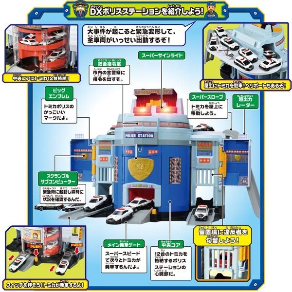 Takara Tomy Tomica World -  Transform DX Police Station (No Cars included)