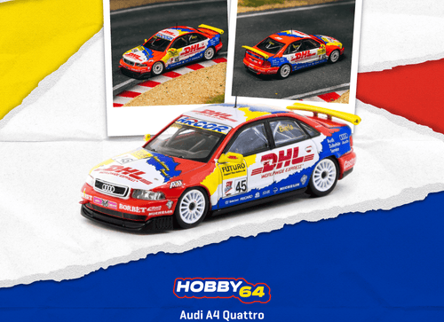 Load image into Gallery viewer, (Pre-order) Tarmac Works 1/64 Audi A4 Quattro Super Tourenwagen Cup 1998 Frank
