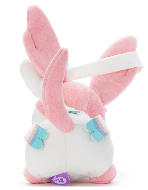 Load image into Gallery viewer, Takara Tomy Arts Pokemon Suya Suya Sleeping Friend S size Sylveon Soft Plush
