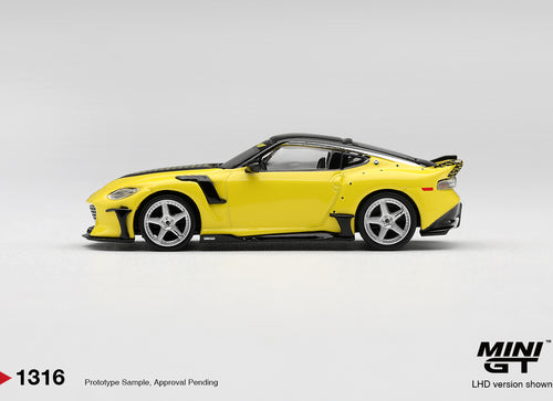 Load image into Gallery viewer, (Pre-order) Mini GT #1316 Nissan Fairlady Z VeilSide FFZ400 Ikazuchi Yellow RHD
