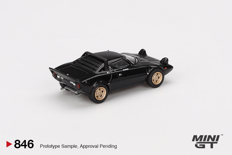 Mini GT #846 1/64 Lancia Stratos HF Stradale Nero Diecast Model Car
