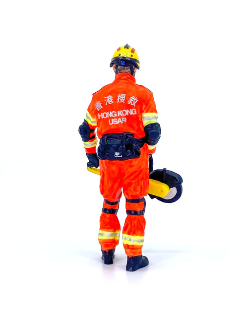 Load image into Gallery viewer, TINY City HK Scale 1/18 Figure #24 Fireman (USAR) Resin Mini Model Figure

