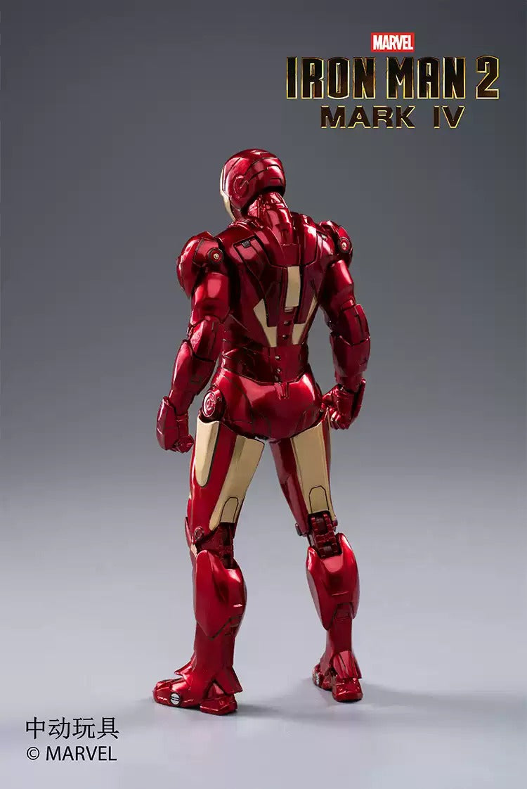 ZD Toys Marvel Avengers 1/10 Iron Man MK4 Action Figure with Lighting Function