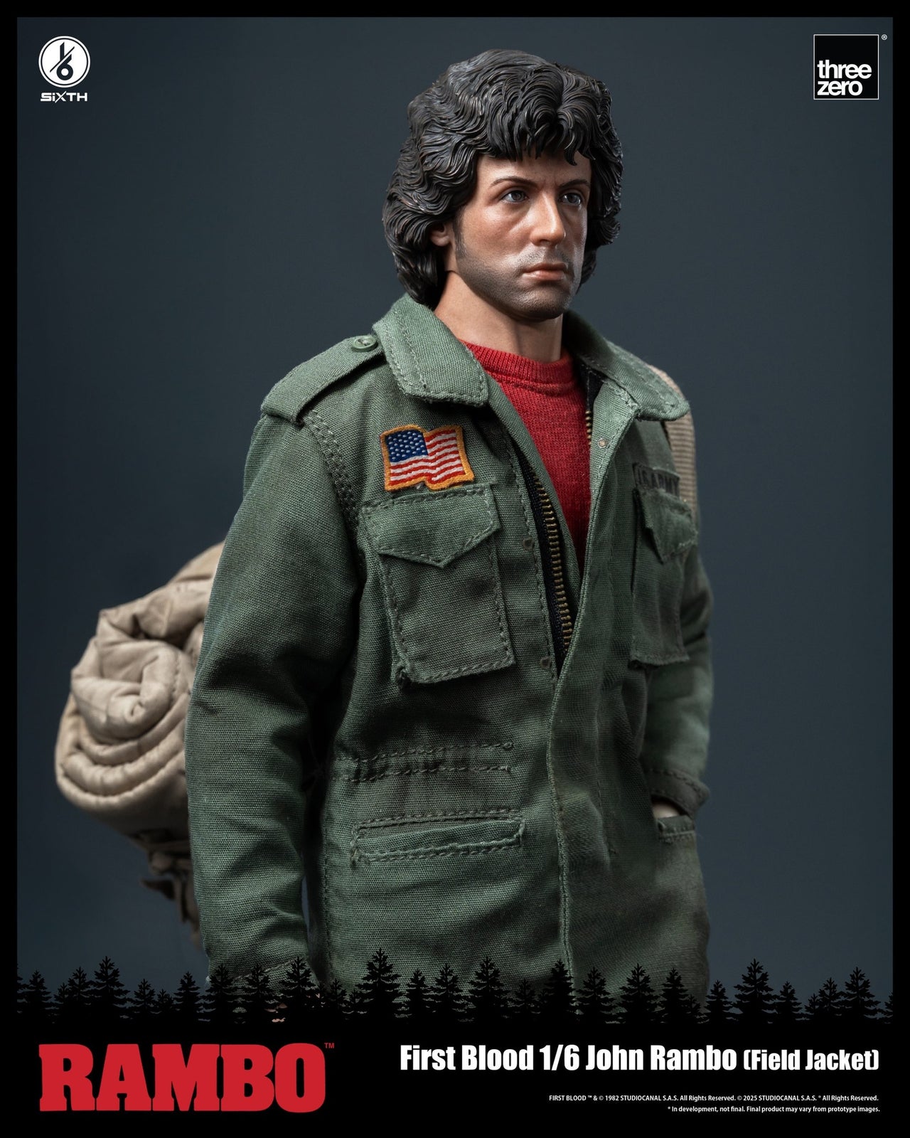 Threezero Rambo: First Blood 1/6 John Rambo (Field Jacket) Action Figure Set