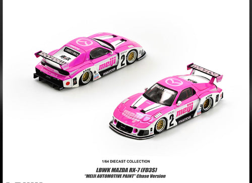 Load image into Gallery viewer, (Pre-order) INNO64 - 1/64 MAZDA RX7 (FD3S) LB-SUPER SILHOUETTE "MEIJI"
