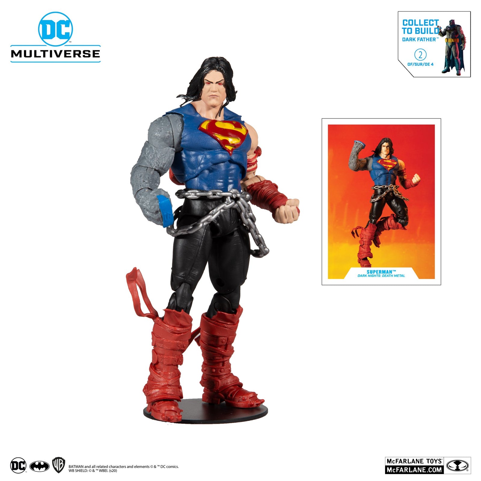 McFarlane Toy DC Death Metal Build-A (Dark Father.)- Superman  7' Action Figure