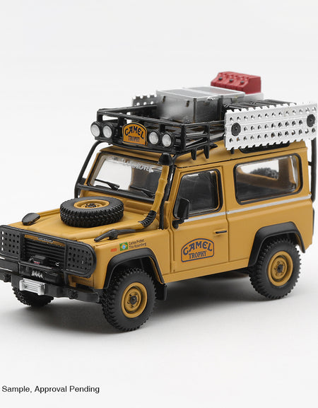(Pre-order) Mini GT #1308 Land Rover Defender 90 1985 Camel Trophy Borneo Brazil