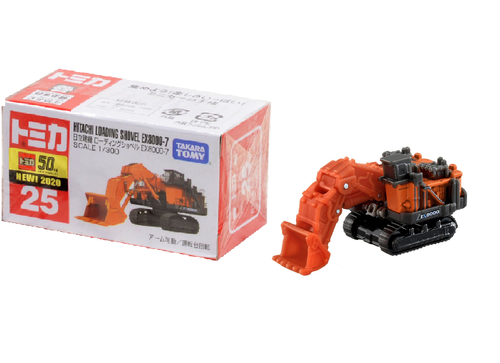 Load image into Gallery viewer, Takara Tomy Tomica No.25 Hitachi Loading Shovel EX8000-6 Diecast Toy Car
