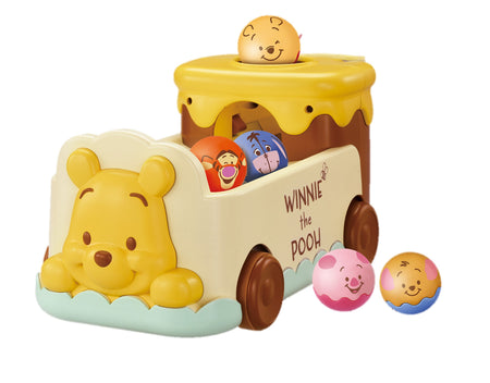 Takara Tomy Chase and Count Disney 2 Way Come with Me Ball Bus Winnie the Pooh