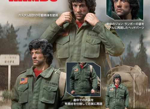 Load image into Gallery viewer, Threezero Rambo: First Blood 1/6 John Rambo (Field Jacket) Action Figure Set
