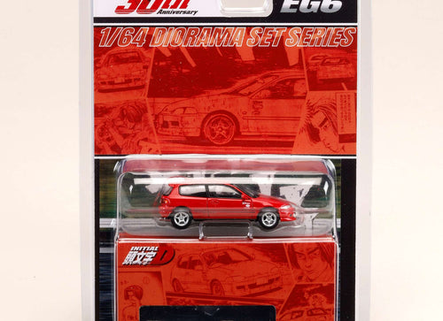 Load image into Gallery viewer, Hobby Japan 1/64 Honda CIVIC (EG6) Myogi Night Kids INITIAL D Shingo #HJDMD006
