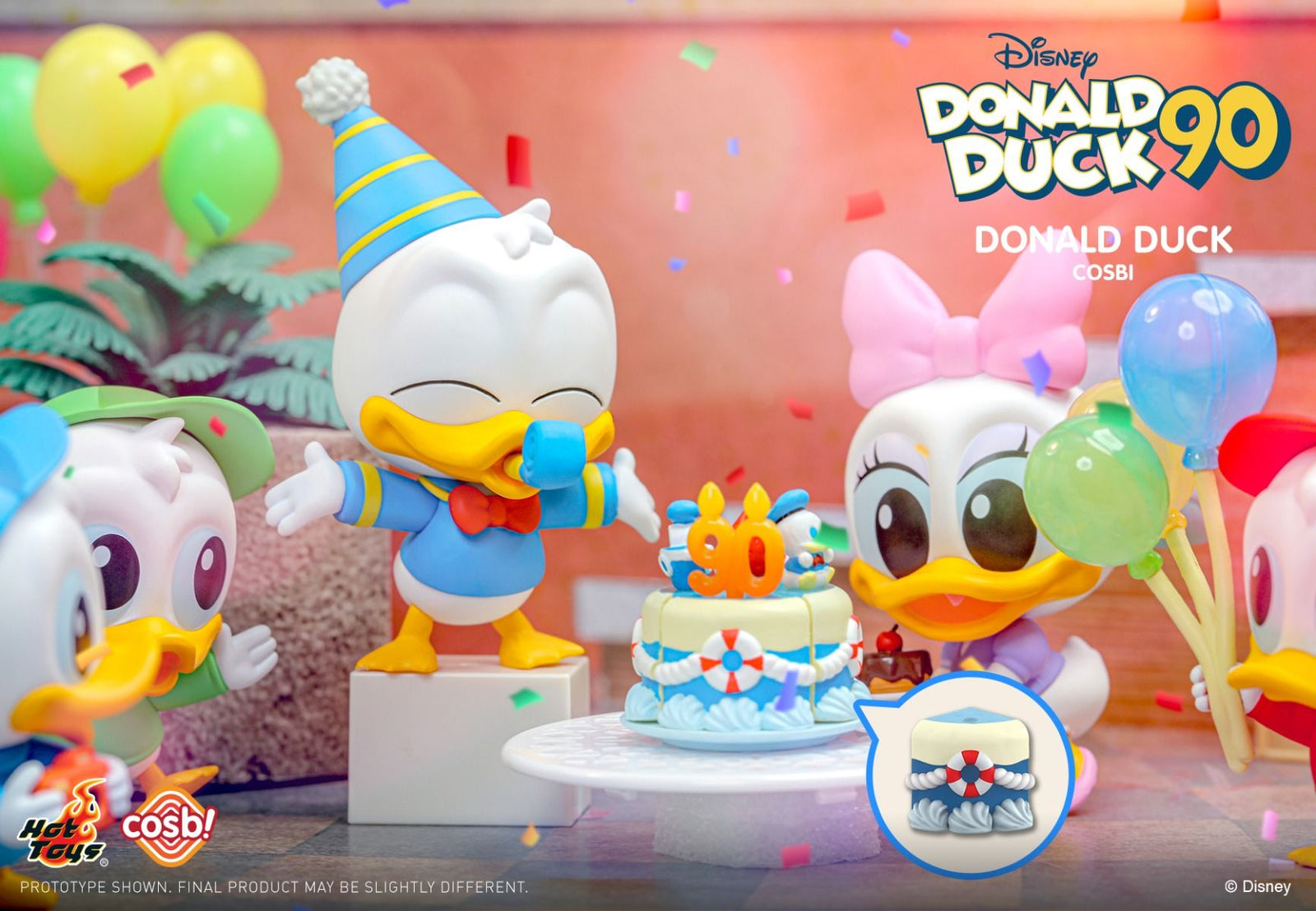 Hot Toys Donald 90th - Donald Duck Birthday Cosbi Collection (Full set of 8)