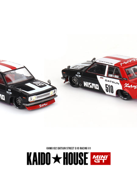 Mini GT x Kaido 1/64 Datsun Street 510 Racing V1 Diecast Model Car