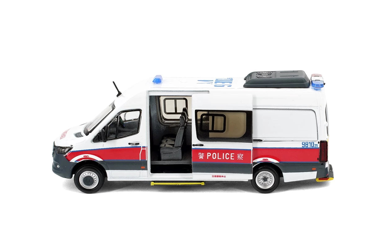 Tiny City Die-cast MERCEDES-BENZ Sprinter W907 Hong Kong Police CTRU (AM9810)