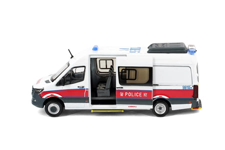 Tiny City Die-cast MERCEDES-BENZ Sprinter W907 Hong Kong Police CTRU (AM9810)