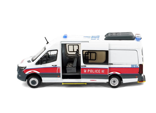 Load image into Gallery viewer, Tiny City Die-cast MERCEDES-BENZ Sprinter W907 Hong Kong Police CTRU (AM9810)
