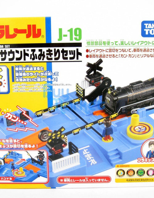 Load image into Gallery viewer, Takara Tomy Plarail Rail Train Accessories J-19 Plakids Sound Crossing Set Toy
