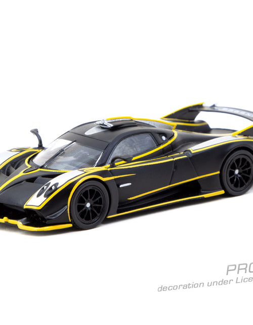 Load image into Gallery viewer, Tarmac Works 1/64 Pagani Huayra R Matt Black / Silver Model Car
