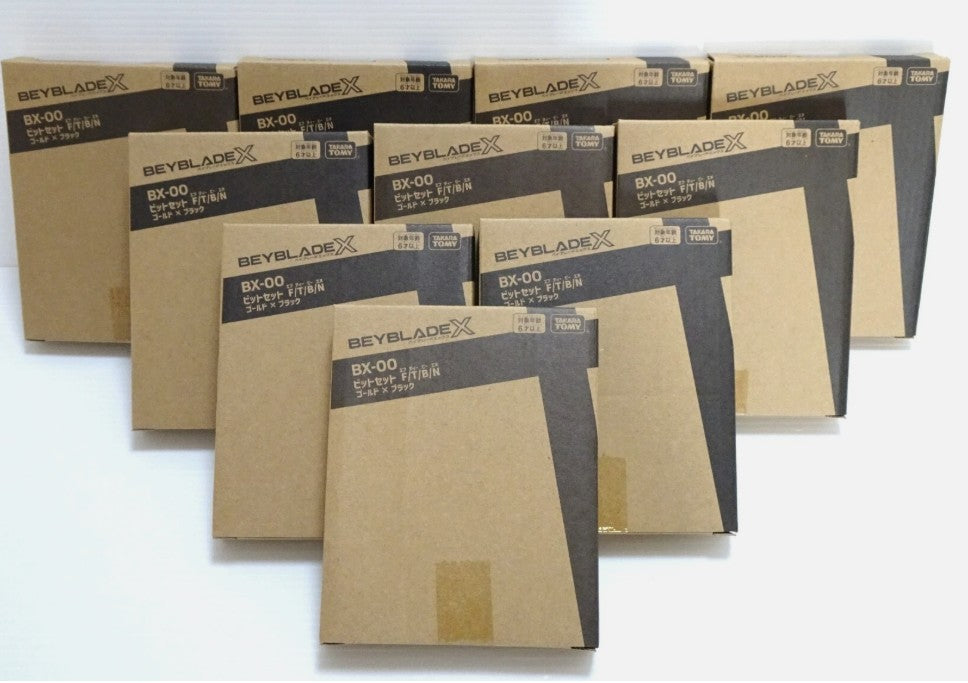 BEYBLADE X BX-00 Bit Set F/T/B/N Gold x Black 4-piece Set