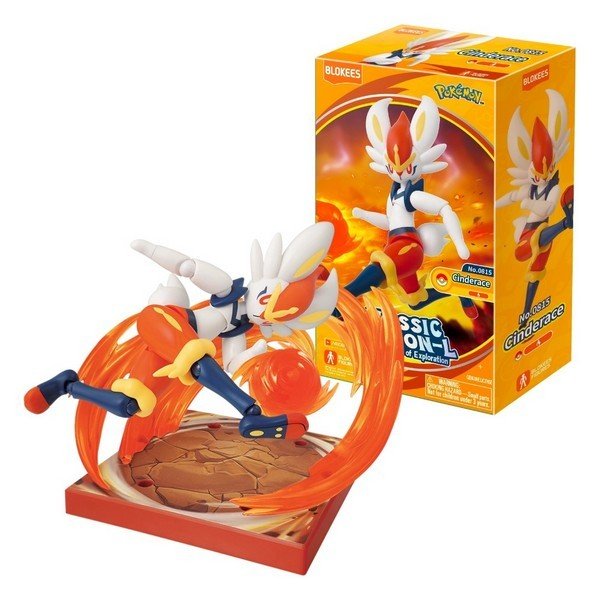 Blokees Pokemon Classic Version-L Cinderace Buildable Action Figure Model Kit
