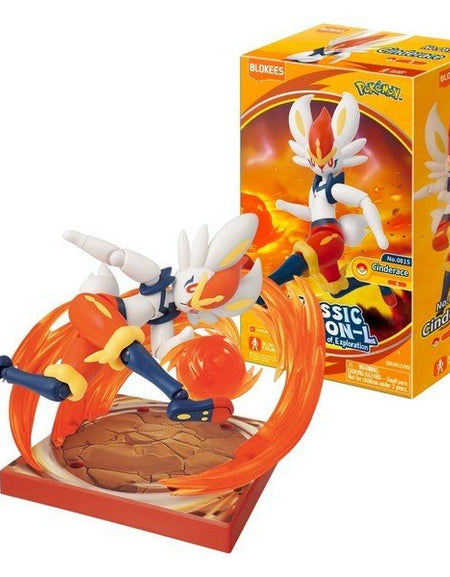 Blokees Pokemon Classic Version-L Cinderace Buildable Action Figure Model Kit