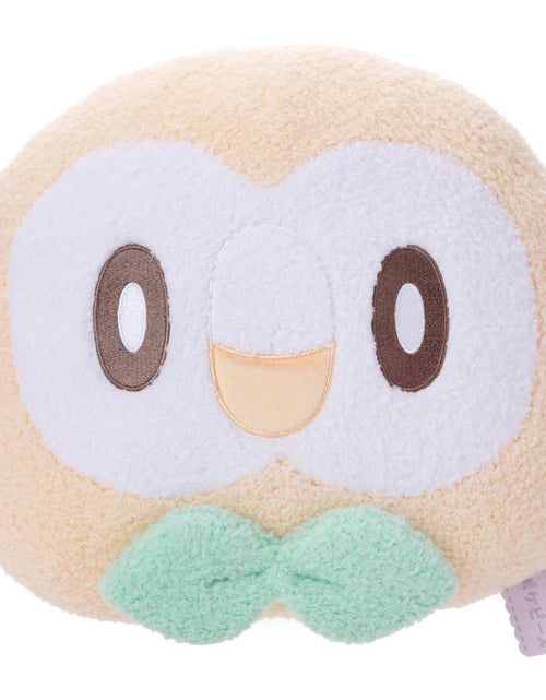 Load image into Gallery viewer, Takara Tomy Arts Pokemon Pokepeace Plush Face Cushion Rowlet 30cm
