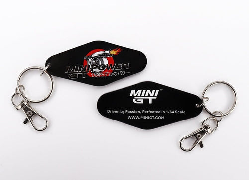 Load image into Gallery viewer, MINI GT Official Key Chain - MINI GT Turbo Power #MGTOM035
