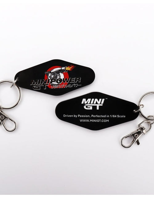 Load image into Gallery viewer, MINI GT Official Key Chain - MINI GT Turbo Power #MGTOM035
