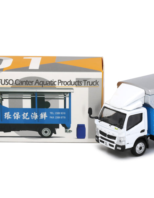 Load image into Gallery viewer, Tiny City 101 Die-cast Model Car - Mitsubishi Fuso Canter Aquatic Products Truck

