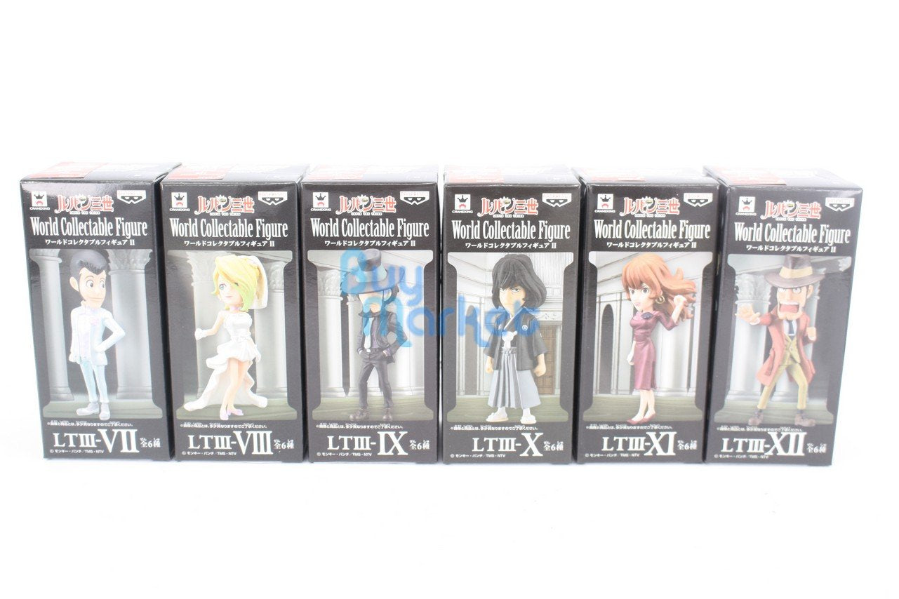 Banpresto Lupin The Third World Collectable Figure II Set of 6 Lupin Rebecca etc