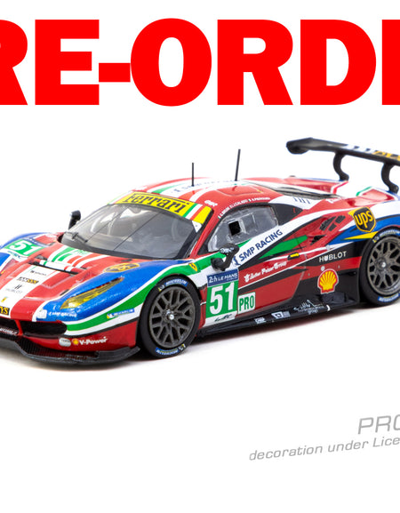 (Pre-order) Tarmac Works 1:64 Ferrari 488 GTE 24h of Le Mans 2016 G. Bruni