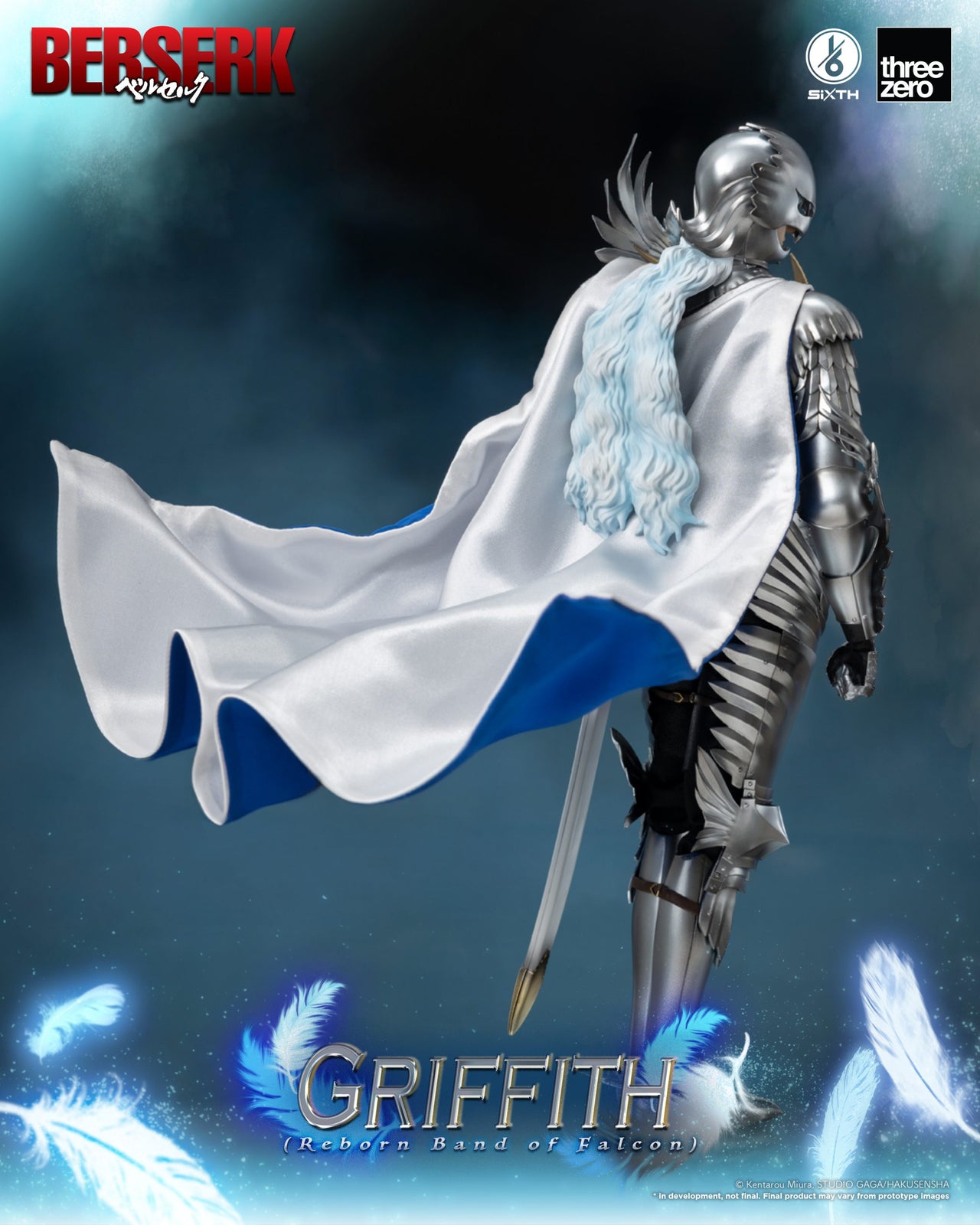 ThreeZero 1:6 BERSERK Griffith (Reborn Band of Falcon) Action Figure