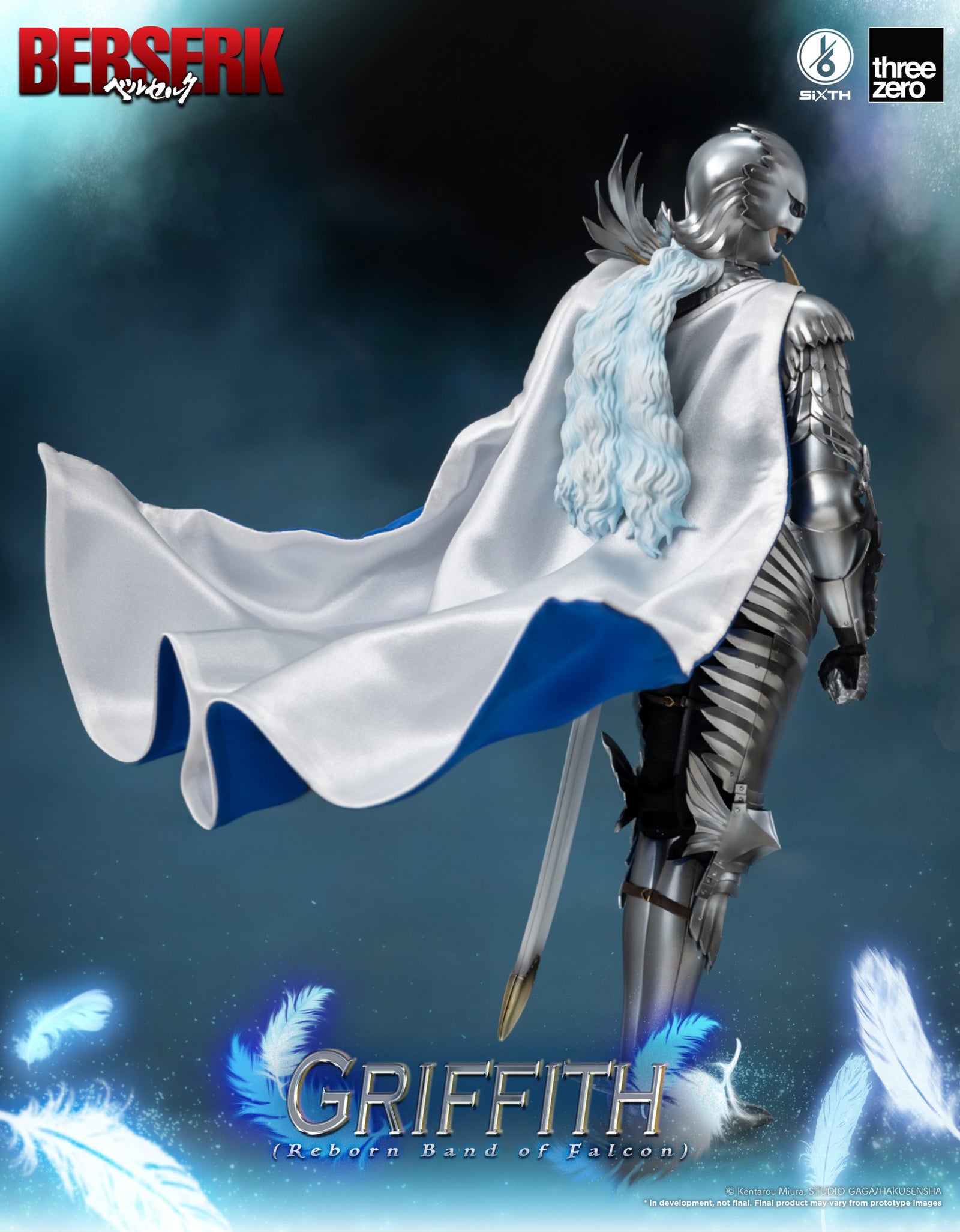 ThreeZero 1:6 BERSERK Griffith (Reborn Band of Falcon) Action Figure