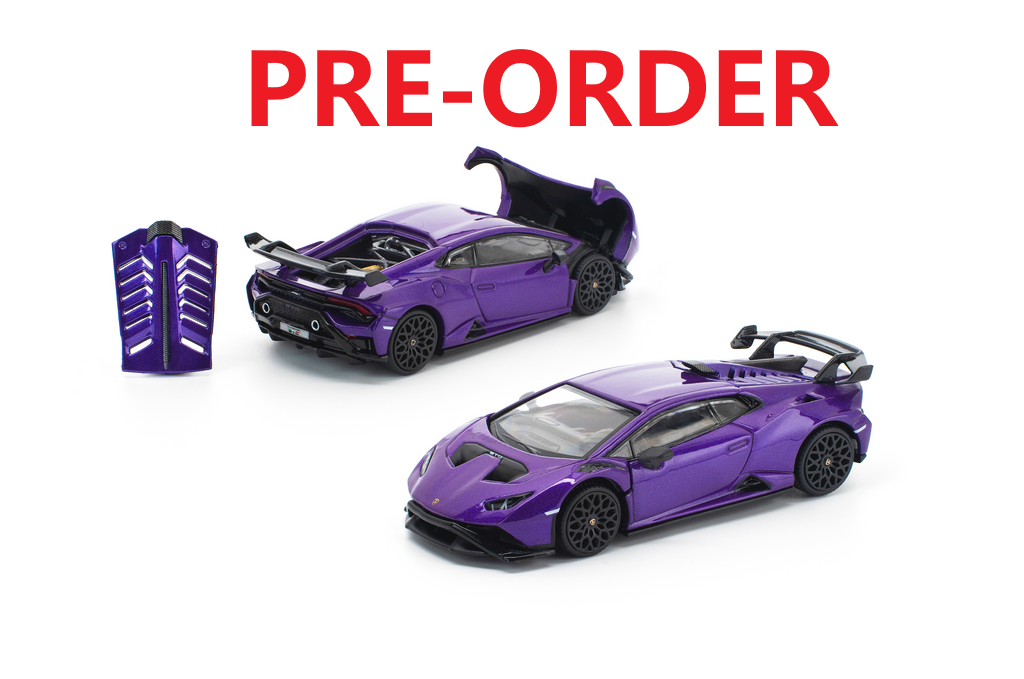(Pre-order) POPRACE 1/64 POPRACE 1/64 LAMBORGHINI HURACAN STO VIOLA PASIFAE
