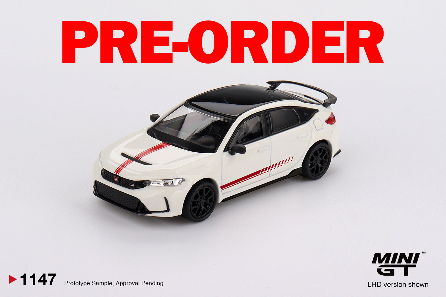 (Pre-order) MINI GT #1147 Honda Civic Type R Ultimate Edition LHD Model Car