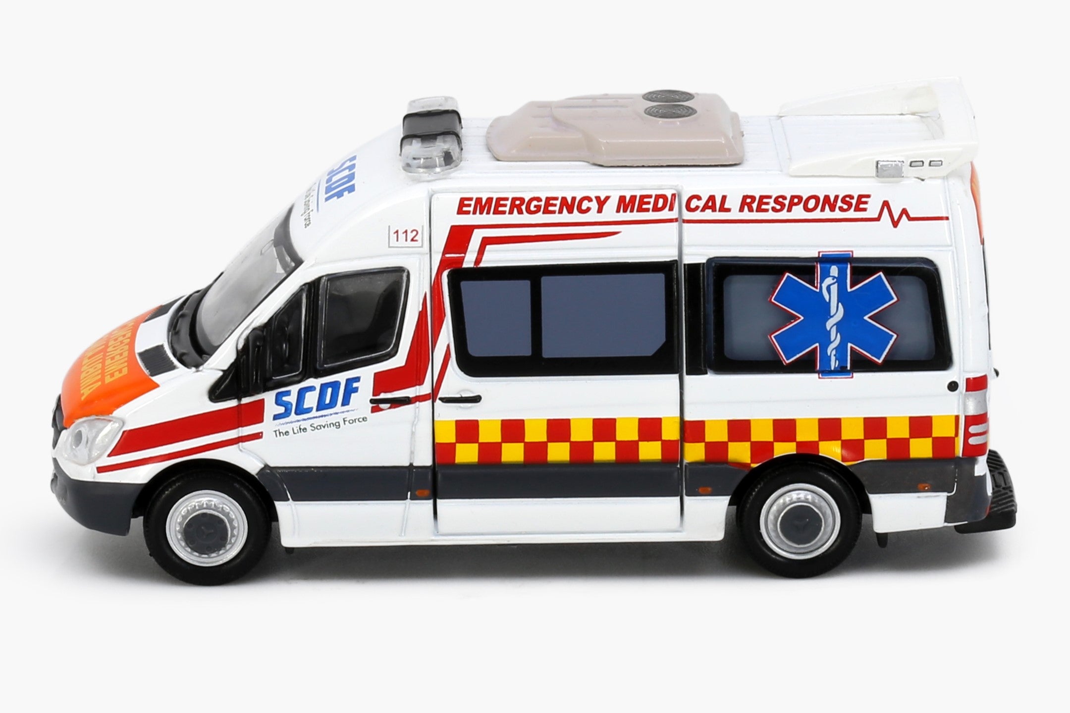 Tiny City SG2 Die-cast Model Car Mercedes-Benz Sprinter SCDF Ambulance (QX988Y)