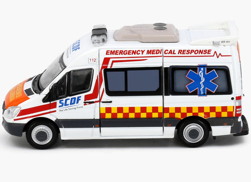 Load image into Gallery viewer, Tiny City SG2 Die-cast Model Car Mercedes-Benz Sprinter SCDF Ambulance (QX988Y)
