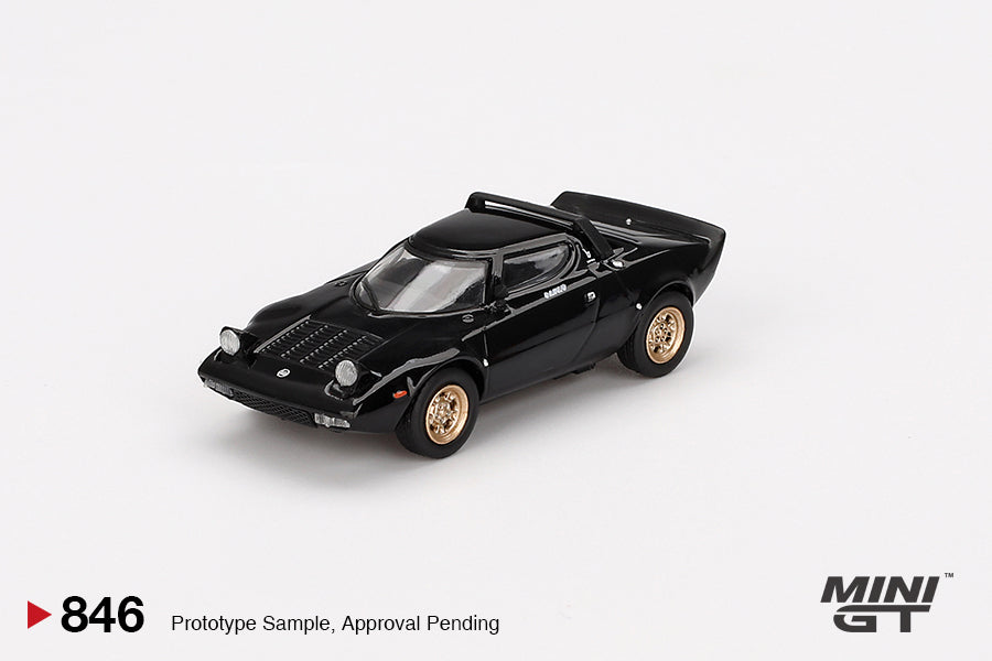 Mini GT #846 1/64 Lancia Stratos HF Stradale Nero Diecast Model Car