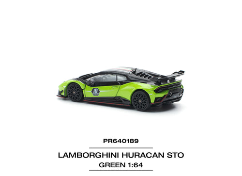 Load image into Gallery viewer, (Pre-order) POPRACE 1/64 LAMBORGHINI HURACAN STO (LP640-2)10 ANNIVERSARIO
