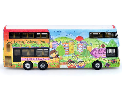 Load image into Gallery viewer, Tiny City Die-cast Model Car - KMB VOLVO B8L WRIGHT Go Green, Anderson (11X)
