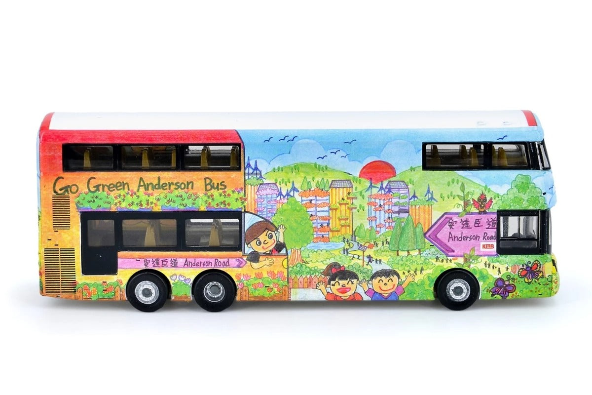 Tiny City Die-cast Model Car - KMB VOLVO B8L WRIGHT Go Green, Anderson (11X)