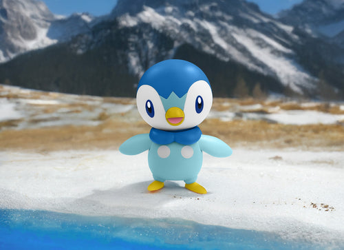 Load image into Gallery viewer, Blokees Pokemon Classic Version-S Fever Attack Series Mini Model Kit - Piplup
